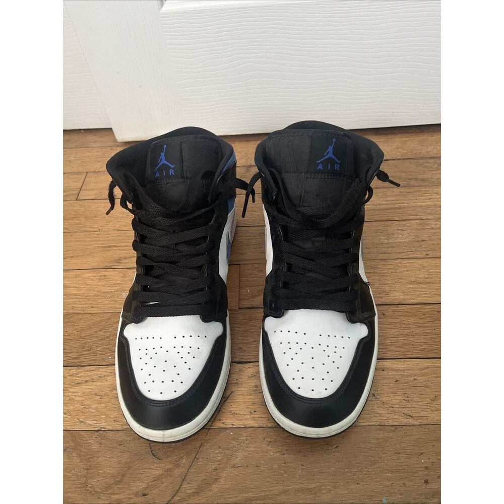 Used Jordan 1 mid White Black Racer Blues